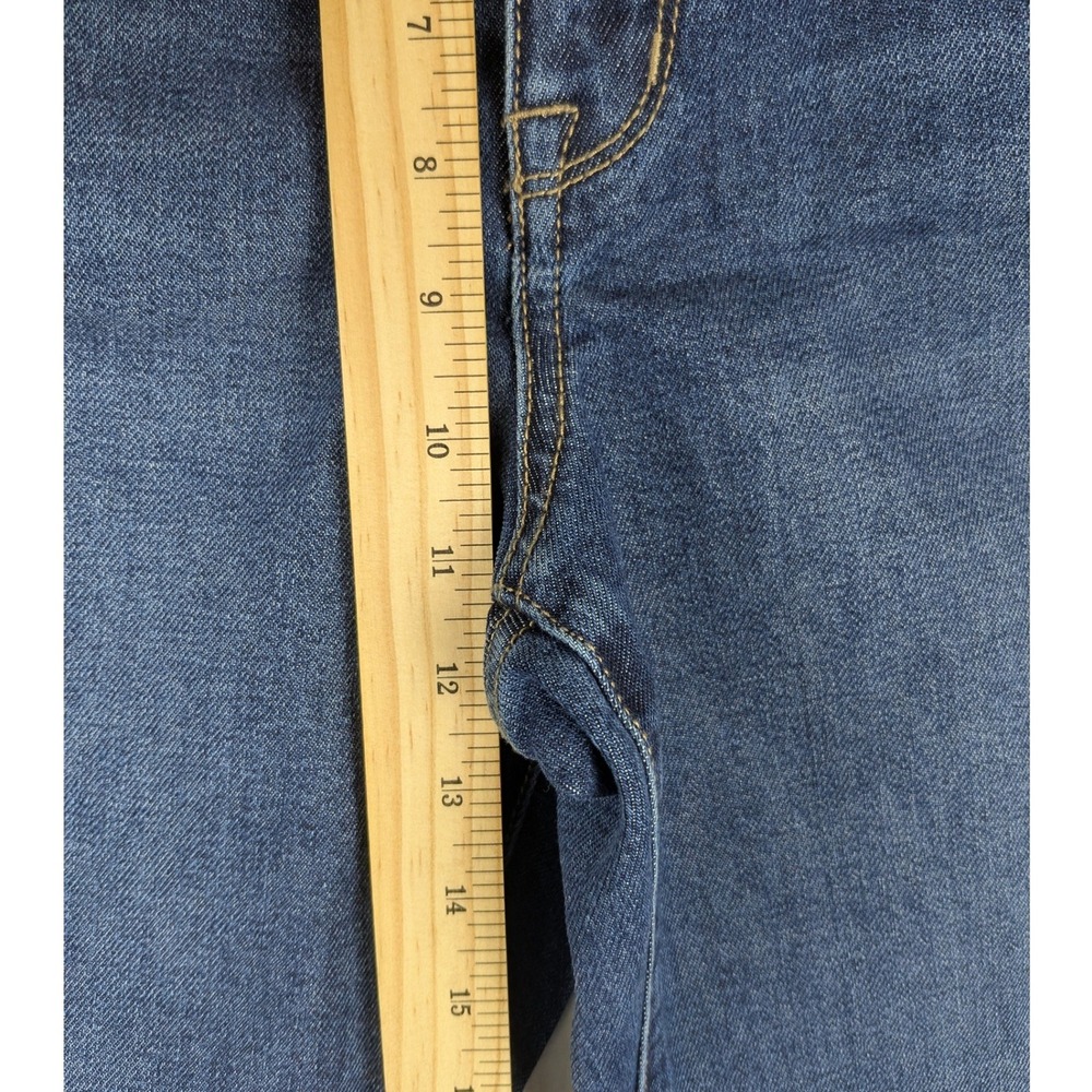 Seven7 Women's Blue Wash Loose Fit Cropped Jeans Size 14 - Picture 5 of 13